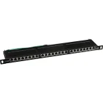 Patch Panel InLine Cat.6 76224B 24 prievadai 19 colių 0,5U juodas RAL9005