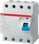 ABB F204 A-63/0,3 diferencialinis jungiklis 4P 63A 300mA A tipo 230/400V