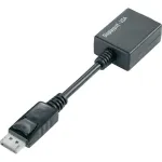 Techly DisplayPort DP į VGA adapteris M F IADAP DSP-250, 0.07 m, DisplayPort, 2 x VGA (D-Sub), Vyri&scaron;kas, Moteri&scaron;kas, 1920 x 1200 pikselių