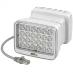 AXIS T90D35 PoE W-LED &scaron;viestuvas &ndash; infraraudonųjų spindulių &scaron;viestuvas &ndash; montuojamas ant lubų, ant stulpo, tinkamas montavimui ant sienos &ndash; vidaus ir lauko erdvėms &ndash; baltas, sidabrinis &ndash; skirtas AXIS