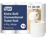Tualetinis popierius Tork Premium Extra Soft Conventional T4 &mdash; 4 sluoksnių ritinėliai 9,7 cm x 19,1 m, pakuotė po 6 vnt.