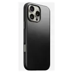 Mobiliojo telefono dėklas Nomad Modern Leather Case, skirtas iPhone 16 Pro Max, 6,9 colio (17,5 cm), juodas, oda+PC+TPU