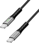 LogiLink USB-C&reg; kabelis USB 3.2 Gen2x2 USB-C&reg; ki&scaron;tukas 2.00 m juodas su LED, 4K UHD, abipusi&scaron;kai jungiamas ki&scaron;tukas CU0444 (CU0444)