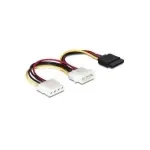 Maitinimo laidas SATA HDD DeLOCK 60103 2x 4pin ki&scaron;tukas/lizdas 0.165 m