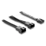 Vidinis maitinimo kabelis DELOCK 84543 &mdash; 4 kontaktų PWM į dvigubą 4 kontaktų PWM, 0,5 m