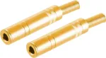 ShiverPeaks BS50800-G2 Laido jungtis 6,3 mm Auksinė Moteri&scaron;ka 2 vnt.