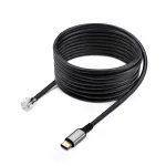 StarTech.com UR9-HEADSET-ADAPTER adapteris laido keitiklis USB-C RJ-9 Juoda