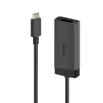Hama 00202034 vaizdo kabelio adapteris 0,15 m USB Type-C HDMI + DisplayPort juodas