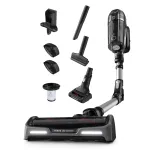 Rowenta X-Force RH9958 2-in-1 lazdelinis dulkių siurblys, 32,4 V, akumuliatorinis, cikloninis, be mai&scaron;elio, HEPA, 0,9 l, juodas/pilkas