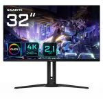 GIGABYTE AORUS FO32U2P 32 inch OLED žaidimų monitorius - 3840 x 2160 (UHD), 240 Hz, 0,03 ms, 250 cd/m&sup2;, KVM, FreeSync Premium Pro, DisplayHDR True Black 400, DisplayPort 2.1