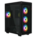 XPG BATTLECRUISER II ST Mid-Tower juodas, Midi bok&scaron;tas, PC, juodas, ATX, EATX, micro ATX, Mini-ITX, nerūdijantis plienas, Žaidimai