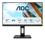 AOC P2 27P2Q monitorius 68,6 cm (27 colių) 1920 x 1080 pikselių Full HD LED juodas