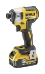 Veržliaraktis smūginis DeWALT DCF887P2-QW 1/4 colio pavara, 18V Li‑Jon 5Ah, 205 N&middot;m, 3250 sūk./min., 2 baterijos, įkroviklis, dėklas
