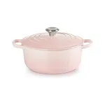 Le Creuset Signature Cast Iron Round Casserole 20 cm Shell Pink