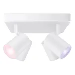 SIGNIFY WiZ IMAGEO 4-Spot lubinis prožektorius kvadratinis Tunable White & Color White