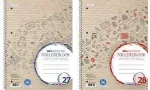 LANDR&Eacute; College Block Recycled DIN A4 Squared 80 Sheets Red with Margins Left and Right 100% Recycled Paper - 1 Piece (400146724)
