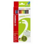 STABILO GREENcolors spalvoti pie&scaron;tukai &ndash; įvairiaspalviai &ndash; 12 vnt.