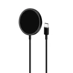 PURO Magnetico belaidis MagSafe įkroviklis 1m juodas