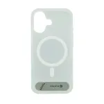 Evelatus Apple iPhone 17 Rubber Coated MagSafe With Stand Case sidabrinis