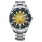 CITIZEN Vyri&scaron;kas Automatinis Nardymo Laikrodis NY0120-52X 41mm Žalias Ciferblatas Nerūdijantis Plienas