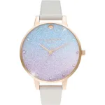 OLIVIA BURTON Women's Watch OB16US47 38 mm Rose Gold Grey Leather