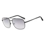 GUESS GG2114S-01B Vyri&scaron;ki Akiniai Nuo Saulės, Juodas Kvadratinis Rėmas, Pilki Gradientiniai Stiklai 60mm