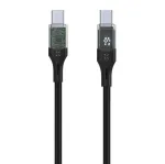 Fiksuotas laidas USB-C / USB-C su vaizdo perdavimu, PD palaikymu, 2m, USB 2.0, 100W | FIXDD-CC2-BK