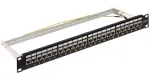 DELTA ENERGY SYSTEMS (SWITZERLAND) AG Patch Panel Keystone PP-24/RJ-FX/6AC2 - 24 Port Cat.6A FTP 1U Black