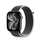 Crong Nylon Sport Loop, skirta Apple Watch 44/45/46/49 mm, pilka