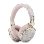 Guess Over-Ear Bluetooth ausinės su ENC, Metal 4G Script Logo, juodos
