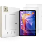 TECH-PROTECT Glass Fit+ 2 rinkinys Grūdinto stiklo ekrano apsauga, skirta Xiaomi Redmi Pad 2 / Redmi Pad SE 11.0 inch skaidrus