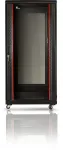 GETFORT SGF27-610EH-SGB 27U 19 inch Grindinis Stovo Spintos Korpusas 600x1000mm Juodas