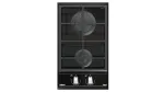 TEKA GAS HOB GZC 32300 XBC BK (E4) - 2 degiklių įmontuojama dujinė kaitlentė su ketaus grotelėmis, juoda