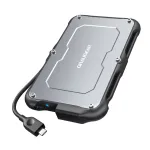 I&scaron;orinis HDD/SSD dėklas GRAUGEAR G-2502-C-10G 2.5 col. juodas plienas 6TB