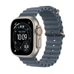 APPLE Watch Ultra 3 (2025) LTE 49mm Titanium Case su Ocean Band - Mėlyna