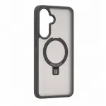 Evelatus Samsung Galaxy A57 Shield dėklas su MagSafe ir atrama, matinis žiedas, dūmų pilka
