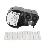BRADY BMP51/BMP53/M511 FreezerBondz etiketės - 25,40 mm x 12,70 mm, baltos, matinės, nuolatiniai akriliniai klijai, 2500 etikečių/ritinyje (B-490)
