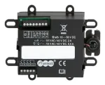 Vidinė vaizdo domofono stotelė Auerswald TFS-Universal plus 2 &mdash; juoda, IP20, plastikas, DC maitinimas (16&ndash;60 V), 109&times;29&times;84 mm