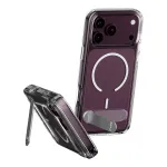 CARE by PanzerGlass Kickstand Case permatomas su baltu MagSafe skirtu iPhone 17 Pro