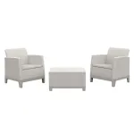 KETER Scandi Forma balkono baldų rinkinys pebble gray/light beige