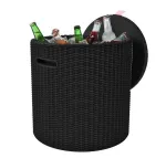 KETER Cool Stool rudos spalvos sodo staliukas / daiktadėžė