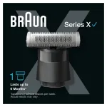 Skutimo galvutė Braun XT20 1 galvutė Juoda