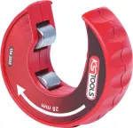 KS TOOLS fiksavimo vamzdžių pjaustytuvas variui 3-28 mm, greito atleidimo, raudonas/juodas (104.2028)