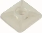 CIMCO 181384 kabelių rai&scaron;čių tvirtinimo pagrindas 27x27 mm natūralus PA66 su lipniu ir varžtiniu tvirtinimu rai&scaron;čiams iki 9 mm