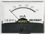 VOLTCRAFT AM-60X46/1MA/DC analoginis skydinis matuoklis, DC srovė 0-1 mA, judančioji ritė, 46x60 mm