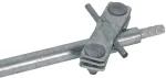 DEHN 625015 jungiamoji spaustukas 25 mm apvaliems laidininkams, kar&scaron;tai cinkuotas plienas