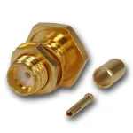 Teleg&auml;rtner SMA moteri&scaron;koji crimp įmontuojama jungtis RG-316/U kabeliui, auksuota, 50 omų, DC-6 GHz J01151A0001Z