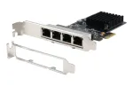 EXSYS EX-6083 PCIe x4 Gigabit Ethernet 4 prievadų Low Profile tinklo plok&scaron;tė