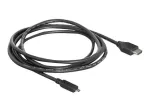 DeLOCK HDMI į Micro-HDMI kabelis 2 m, 32 AWG, High Speed with Ethernet, 4K 82664