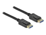 Delock DisplayPort kabelis - DisplayPort (M) į DisplayPort (M) - DisplayPort 2.0 - 2,0 m - palaiko 10K 60 Hz (10 240 x 4320) - Juoda (80262)